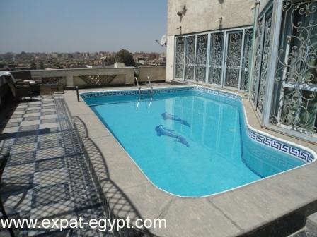 Egypt, Cairo, Maadi, Sarayat Amazing Penthouse with Pool for Sale