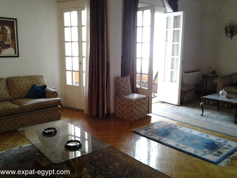 Egypt, Cairo, Zamalek, Flat High Ceilings 3 bedrooms for Rent