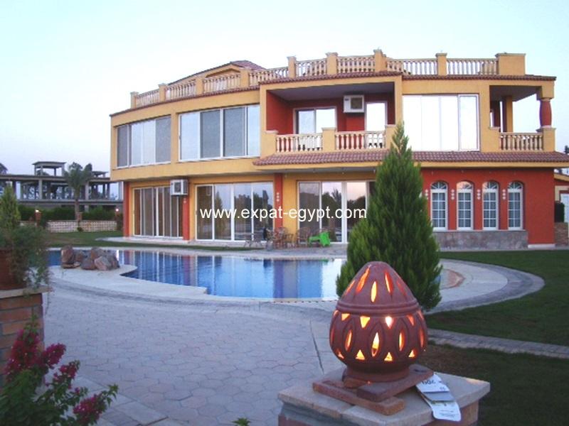 Furnished Villa for Sale in ‘Ofok 1 Compound’, Cairo Alex Road