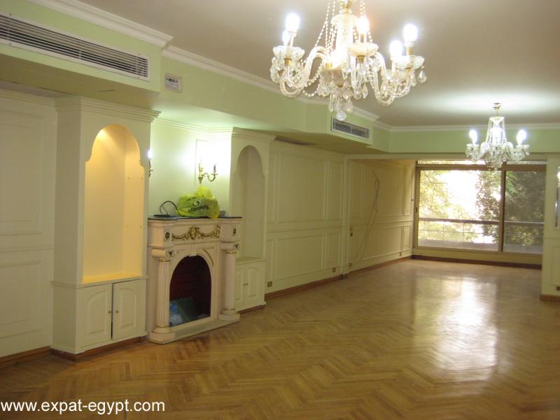 Zamalek – Elegant Apartment Old Style with Terrace  For Rent   