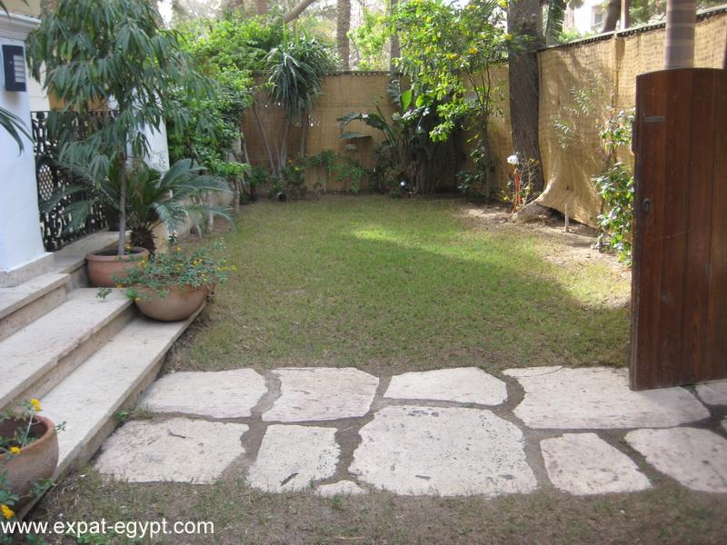 Maadi Sarayat – Luxury Apartment Ground Floor with private Garden For Rent Furnished