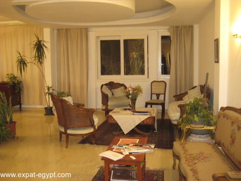 Zamalek  Unique  Bright Apartment  3 Bedrooms with Terrace -For Long Term Rent