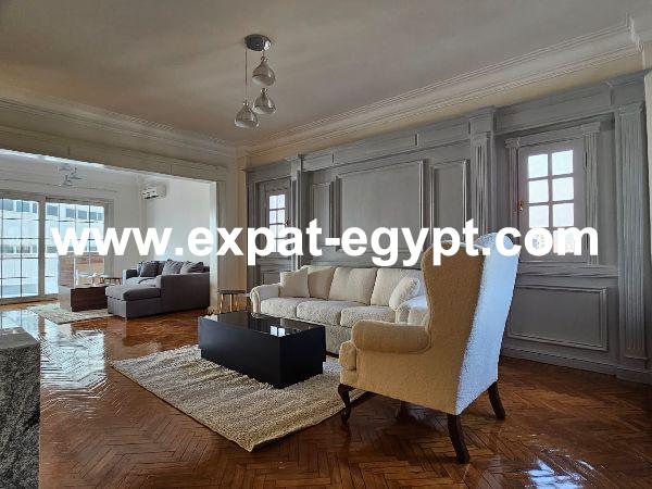 Modern Nile view Apartment for Rent in Zamalek, Cairo, Egypt