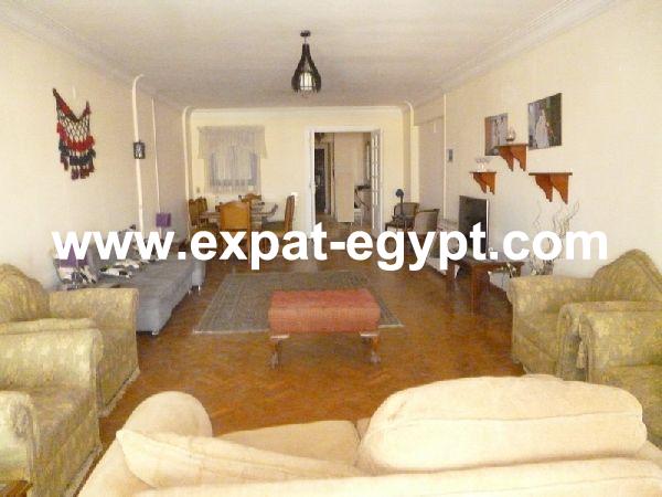 Overlooking Nile apartment for rent in Zamalek, Cairo, Egypt