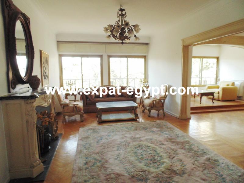 Nile view Apartment for rent in Zamalik , Cairo , Egypt .