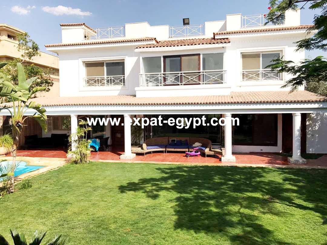 Villa for Rent in Katameya Heights , New Cairo