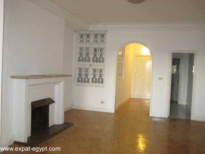 Egypt, Cairo, Zamalek - Old Style High Ceiling  Apartment  for rent  unfurnished
