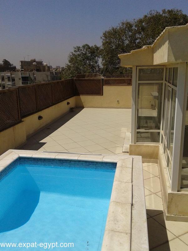 Apartment  For Sale  in Maadi  Sarayat  Luxury Penthouse with  Private Terrace and Pool