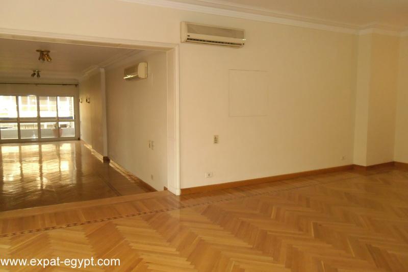 Egypt, Cairo, Zamalek -  Spacious and Sunny Apartment  3 Bed For Rent 