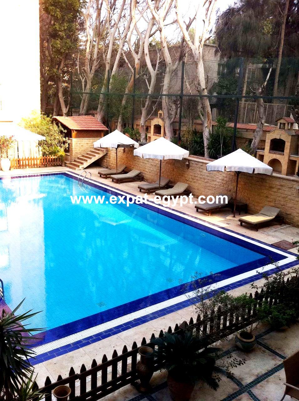 Luxury apartment for rent in a mini compound , Sarayat El Maadi